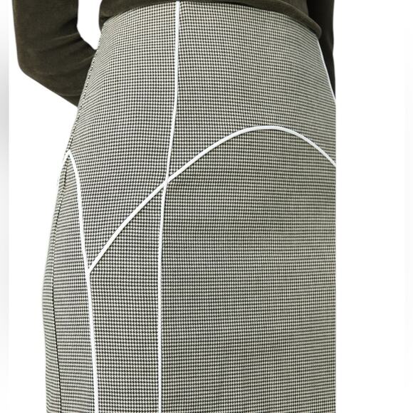 NWOT Gestuz Pippa Houndstooth Check Midi Skirt - Sz 38/US 6 - Picture 6 of 14